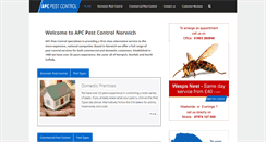 Desktop Screenshot of apcpestcontrol.co.uk